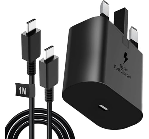 Lynacz Original Charger 45W Compatible With Samsung S25+ S24+ & S20+ Sleek Ergonomic Grip Housing