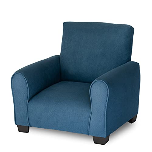 Kid's Chair, Toddler's Upholstered Armchair, Child's Rocking Chair (Navy, Legs), Kc100 #TOP5