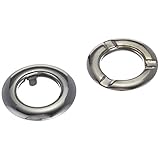 日本紐釦貿易(Nippon Chuko) ツメ式ハトメ 小 ブラックニッケル 2組入 F5-403 手芸用品 手芸材料 ハトメ金具