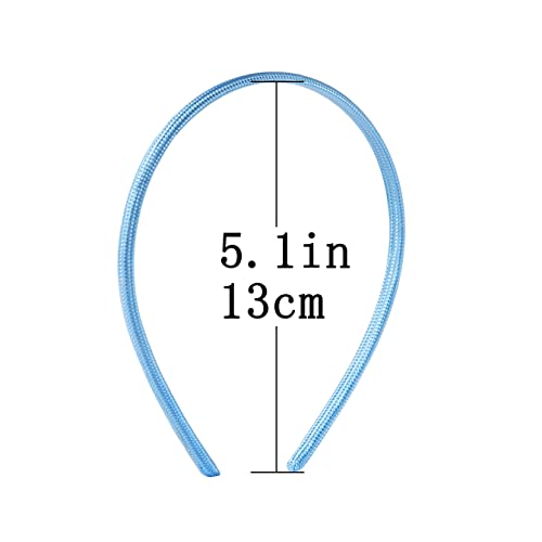 Minihope Women's Classics Shoestring Fabric Headband For All Hair Types Beautiful Design For Instant Style Hair Accessories For Women, Men, Boys, And Girls 5 Count (Pack Of 1) Thin Size #TOP1