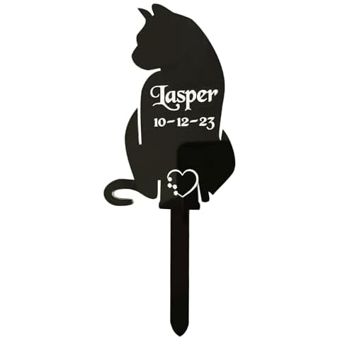Personalised Cat Memorial Plaque and Marker Cover