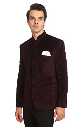 Image of WINTAGE Men's Velvet Two Buttoned Notch Lapel Party Coat Blazer-4 Colors