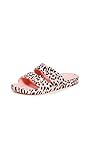 Freedom Moses Women's Moses Two Band Slides, Leo/Pink Martini, 7-8 Medium US
