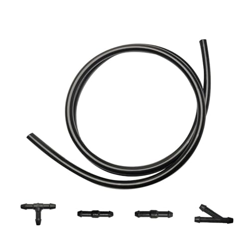 1M 2M 4M Windshield Washer Nozzle Hose Tube Pipe Front Window Headlight Pump Car Parts with Connector T Y Straight(1M)