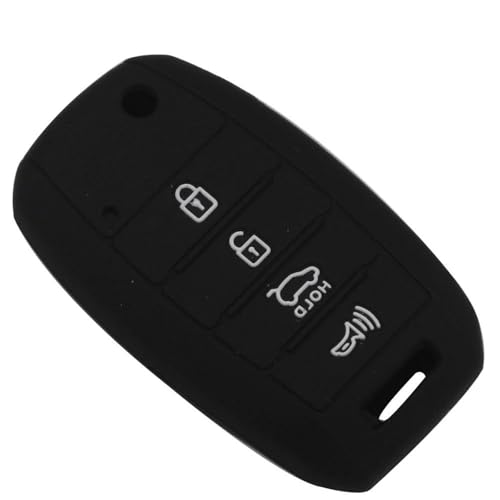 Etui clés télécommande en silicone pour Kia Rio Sportage Ceed protège-clé noir