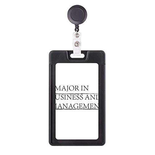 Porte-badge rétractable solide Business texturé avec clip en métal