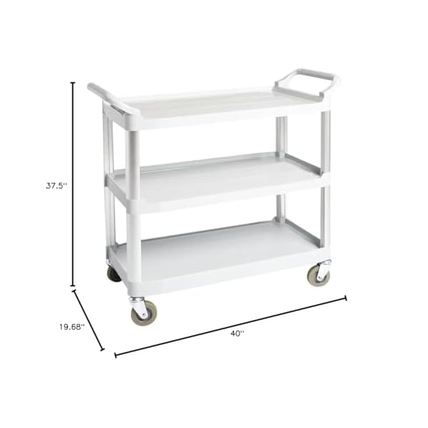 Amazon-Basics-3-Shelves-Utility-Cart-with-400-lbs-Loading-Capacity-Smooth-move-Gray-Previously-AmazonCommercial-brand Amazon-Basics-3-Shelves-Utility-Cart-with-400-lbs-Loading-Capacity-Smooth-move-Gray-Previously-AmazonCommercial-brand