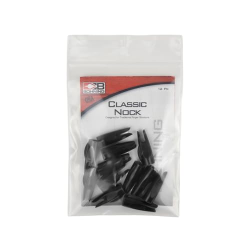 Bohning Classic Nock, Traditional Swedged, 11/32, Black, 12pk