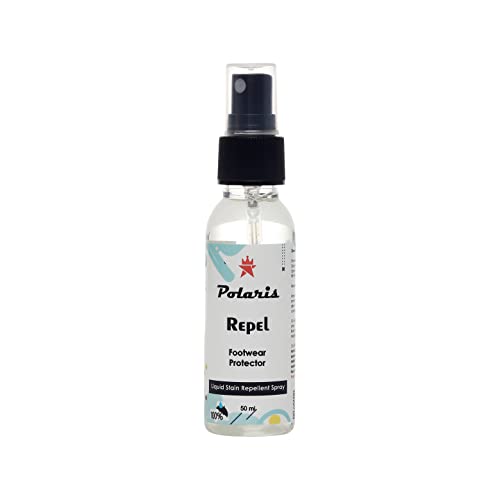 Image of polaris Repel Footwear Protector Spray Invisible Water and Stain Repellent Protects Suede, Nubuck Dust Repellent