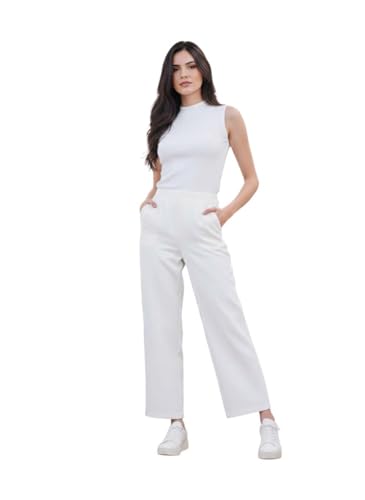 Image of KOTTY Women's Elegant Straight Fit Pants for Office Wear, Workwear Styling, and Modern Casual Comfort