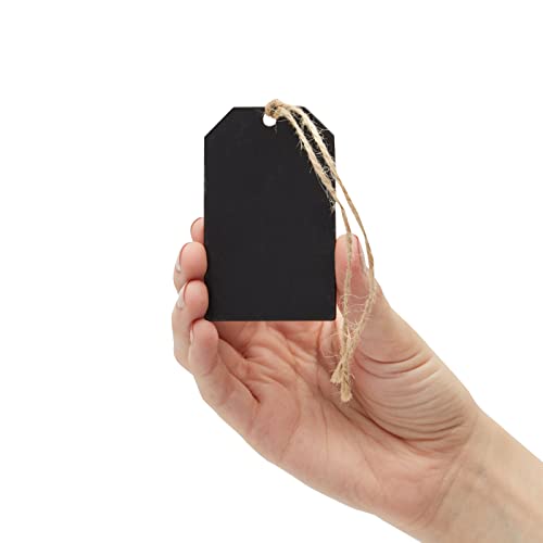 Mini Chalkboard Signs, Black Gift Tags For Bags And Labels (2 X 3.1 In, 24 Pieces) #TOP6