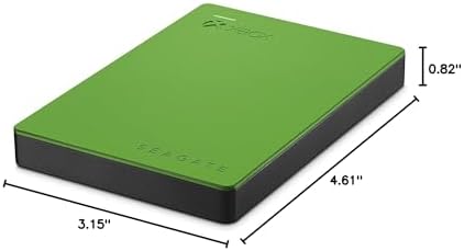 Seagate Game Drive for Xbox Green External Hard Drive Xbox One & 360 USB 3.0 (Renewed), Capacity:4.000GB (4TB) - 4