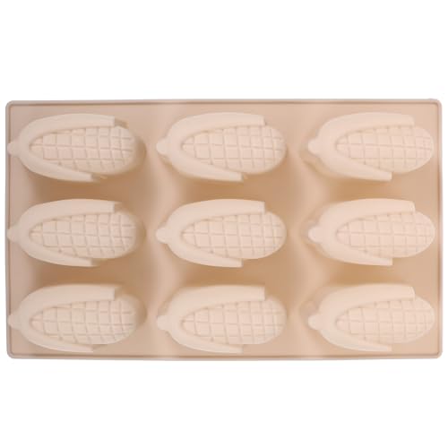 GRIRIW Molde de Silicona No Adhesivo para Chocolate y Galletas con Forma de Maíz Flexible y Seguro para Horno Microondas y Congelador para Repostería y Dulces Caseros