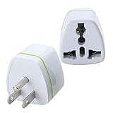 eu plug to us adapter [Fácil de transportar] El producto es pequeño y ligero, muy adecuado para viajar.