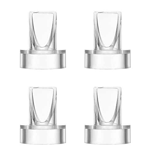 Image of Begical 4 Pc Duckbill Valves Compatible with Momcozy/Tsrete/Padram/Loveoflive/Omfmf Wearable Breastpumps Replace Valves. Replace Momcozy Pump Parts/Accessories. Use with Breast Pumps S9|S10|S12 Clear