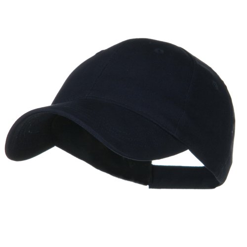 Youth Brushed Cotton Twill Low Profile Cap - Navy OSFM