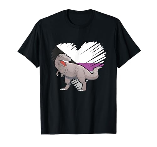 Demisexueller Demi-Dinosaurier LGBTQ Pride Demisexualität Unterstützung T-Shirt