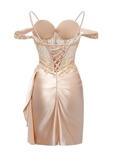 Off Shoulder Homecoming Dresses with Tail for Teens Sequin Cocktail Party Dress Hi0474