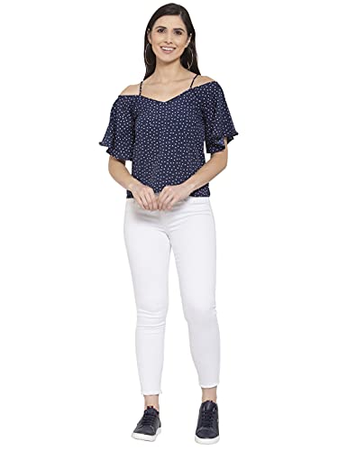 Image of Style Quotient Women's Polka Dots Regular Fit Fashion Vest
