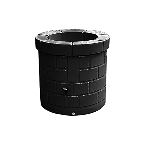 Puit récupérateur d'eau 340L design et coloré, avec robinet. noir - Fabrication française