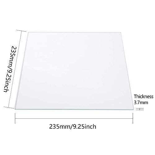 Glass Printer Bed 235x235x4.0mm Borosilicate Glass 3D Printer Glass Print Platforms for Ender