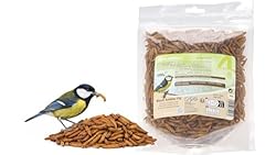 Alimento para Aves Silvestres - Gusanos de la hari...: Snack natural y nutritivo a base de gusanos de la harina secos, perfecto como complemento proteico para la alimentación de las aves de jardín. Favorece la energía, la vitalidad y el comportamiento natural de alimentación, siendo apto para todas las e...