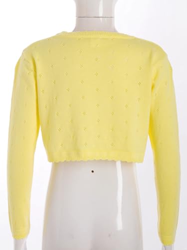 JEATHA Flower Girls Bolero Shrug One Button Cropped Cardigan Tops for Wedding Party Dress Cover Ups4