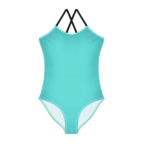 Mediun Turquoise Girls' One Piece Swimsuits Beach Swimwear Bathing Suit for Beach 3-10 Years