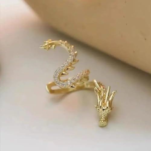 1 Pair Non-pierced Dragon Ear Cuffs,Ear Cuff Non Piercing Helix Cartilage Clip on Wrap Earrings,Ear Cuff Earrings for Women Men 5