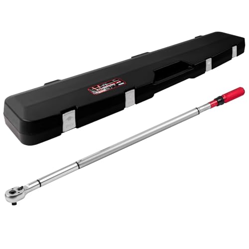 Hairich 3/4-Inch Drive Click Torque Wrench, Dual-Direction Adjustable 48 tooth 160-1000ft.lb/217-1356Nm, Professional Inch Pound Torque Wrench, for Maintenance Tool and Product Assembly