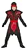 Produktbild Guirca Ninja Kostüm Kinder rot schwarz mit schicker Rüstung für Jungen (128/134)