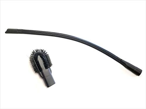 GOODVAC Flexible Extra Long Crevice Tool 35″ Long w/Removable Brush Head Under Appliance and Furniture Vacuum Attachment 1.25″ Friction Fit
