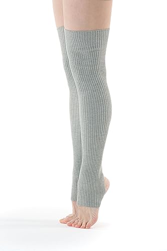 Image of Leg Warmers & Socks for Women's Dance & Yoga - Open Toe & Heel - Eighty's 80s Ribbed Party & Sports Socks