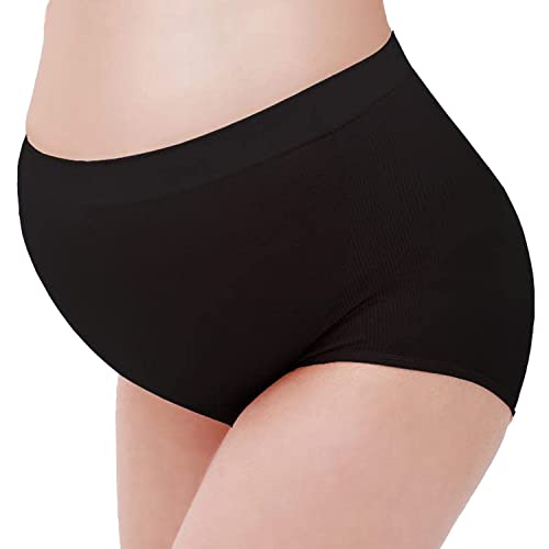 AHC Women's Seamless Maternity Underwear Over Bump Belly Support ...