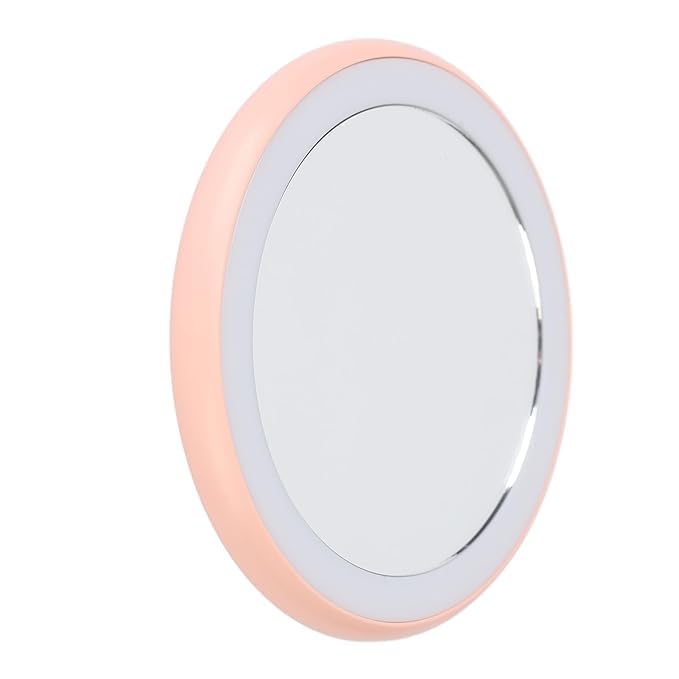 URBAN BOX LED Makeup Mirror, Portable Compact Mirror, Round USB Charging, Small Size, Low Energy Consumption with LED Light for Home Travel Office-image-42