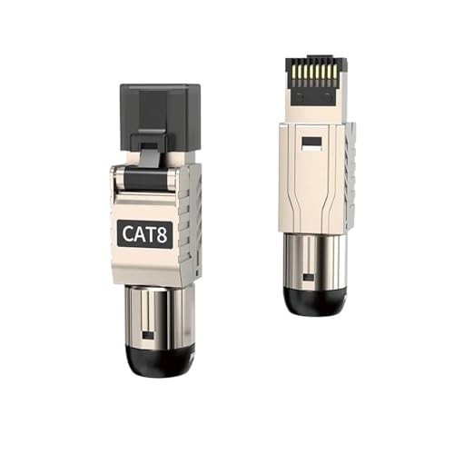 Connecteur RJ45 sans outil Cat8 blindé contre les interférences réseau