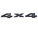 Aimoll Replacement for Auto Tuning 4X4, 3D Decal Emblem SUV 4wd Grand Cherokee Compass Sticker Liberty Nameplate Black
