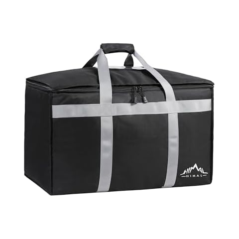 Himal Outdoors Insulated Food Delivery Bag XXXL-23Wx15Hx14D inches Premium Insulated Grocery Bag for HOT/COLD Food Delivery, Fit for Uber Eats, Doordash, Commercial Catering Transportation Cover