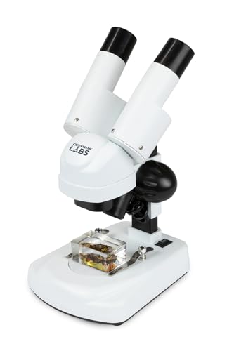 Image of Celestron - Stereo Microscope - Celestron Labs S20 - Ergonomic Binocular Head - 20x Magnification