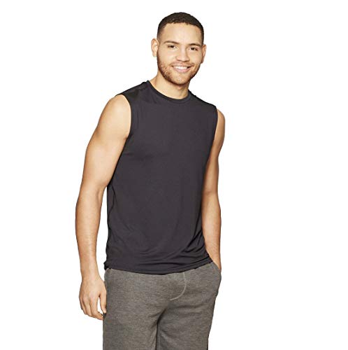 Champion C9 Men's Sleeveless Tech T-Shirt - (Black, Medium)