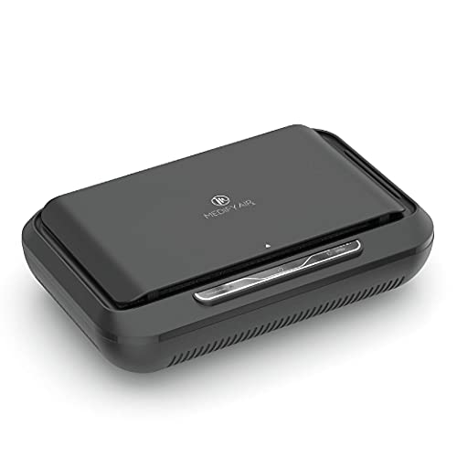 Medify Air MA-CAR Air Purifier with H13 HEPA filter - a higher grade of HEPA | Car Purifier | 99.9% Removal in a Modern Design | Black