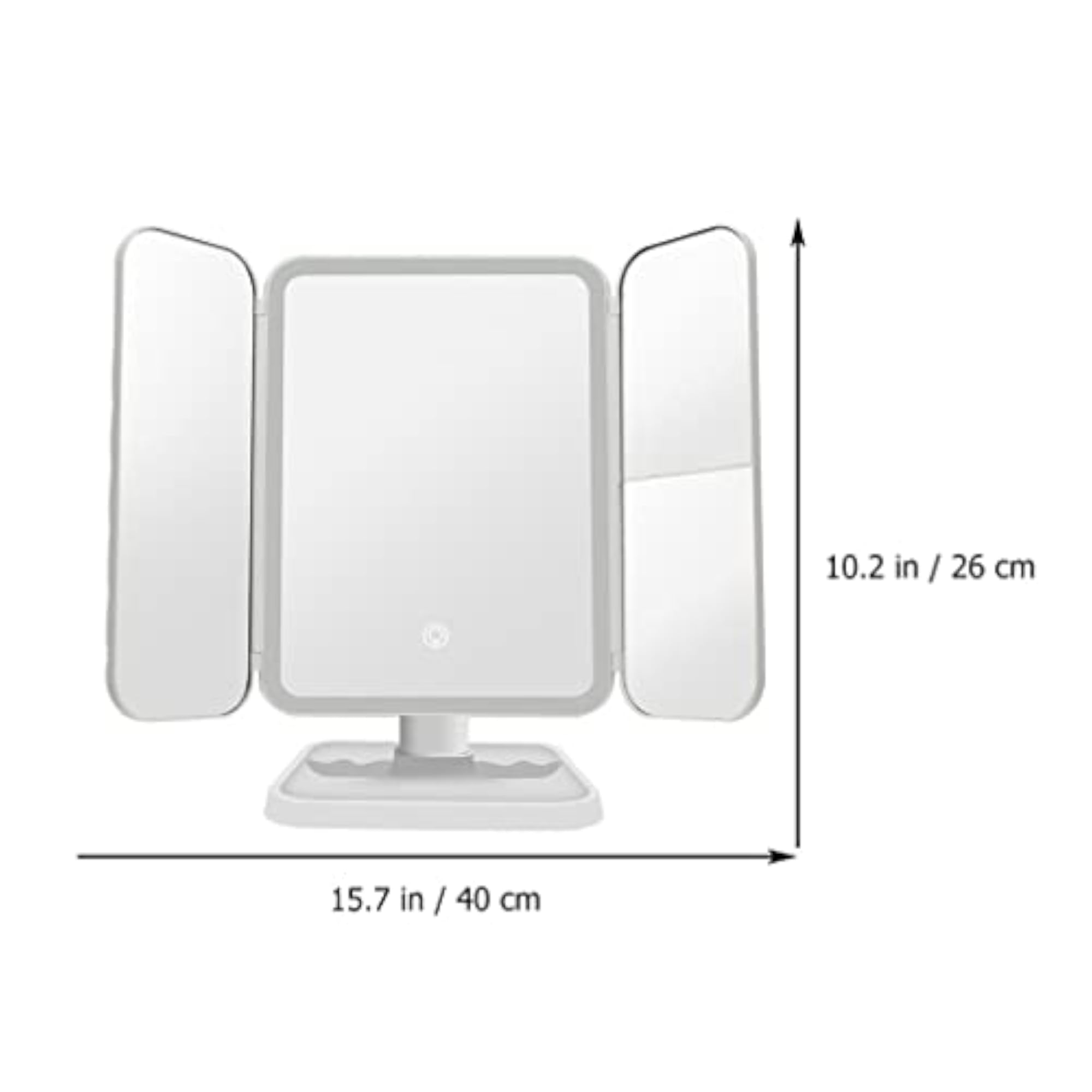 Tri-Fold Lighted Vanity Mirror with LED Lights