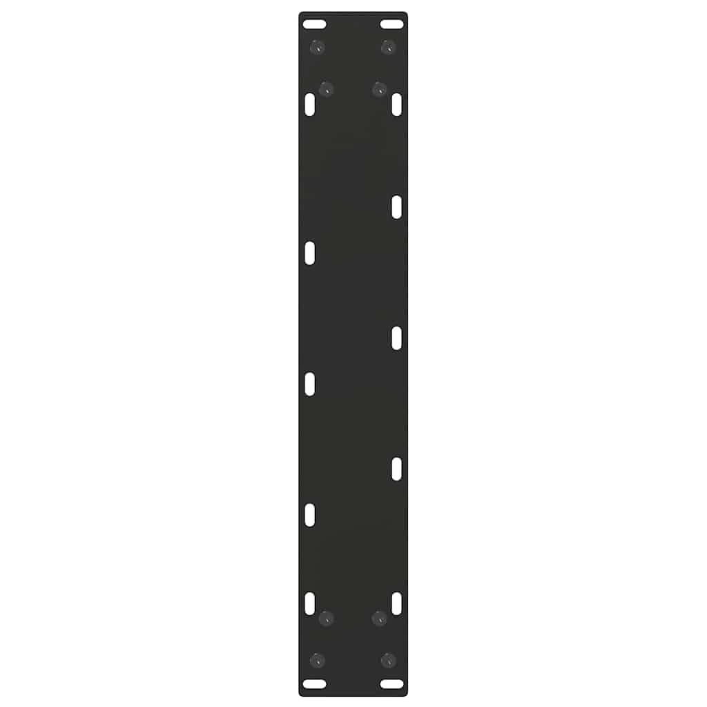 vidaXL Patas para Mesa de Bar en Forma de U (2 Unidades), Color Negro, 40 x 100-101 cm, Acero