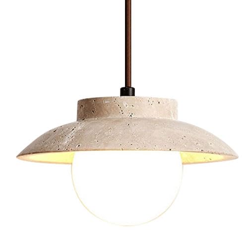 Lustre en verre marbré style japonais pour sublimer un couloir sombre et étroit
