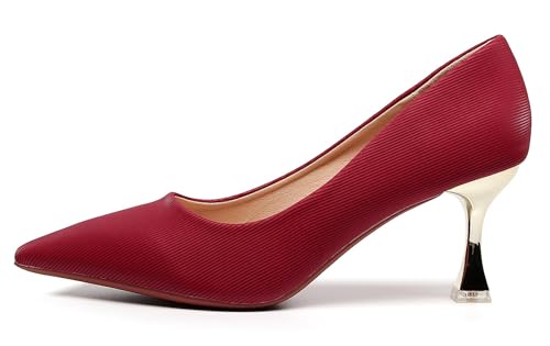 Image of VenusCelia Women's Golden Sun Pump Stiletto Heel Shoe | Dress Shoes