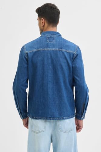 Image of SNITCH Blue Full Sleeve Denim Shirts