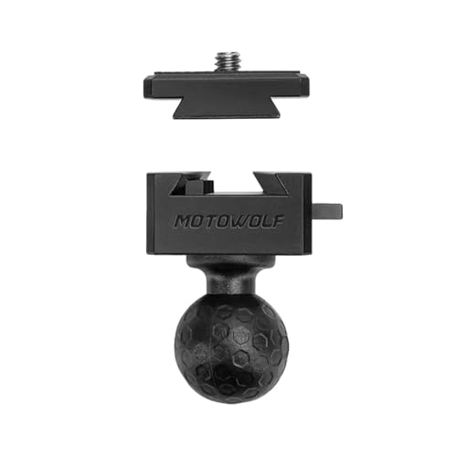 Image of Yellowfin 1 /4 Thread Quick Release Adapter | 25.4mm Ball Head, Action Camera Mount for Tripod, Selfie Stick, Bike & Motorcycle Brackets, Compatible with Insta360, DJI Osmo Action, SJCAM