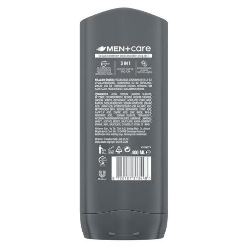 Dove Men+Care Clean Comfort Gel douche visage corps et cheveux 250 ml - vue 10