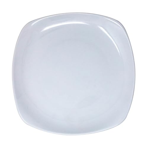 Luna 4-Piece White Dinner Plate Set, 8.8 Inch Ceramic Side Plates Square Dessert Plates, Snack/Salad/Fruit/Side Plate 22.5cm Dinnerware, Microwave and Dishwasher Safe - Image 3