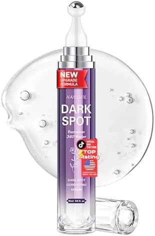 HANYWIL Dark Spot Remover for Face and Body, Dark Spot Corrector Serum, Age Spot Sun Spot Freckles Brown Spot Remover, Melasma Treatment, Skin Care Face Serum with Roller
